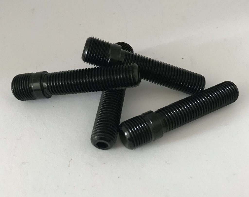 thumbnail image 2 of Dyno Racing Wheel Stud Conversion Kit – 20pc M14x1.25 To M12x1.5 Tall Lug Bolts To Studs Adapter (58mm) 2 of 5