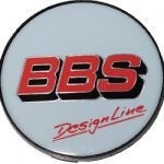 BBS Senterkopp 56mm Rød/Hvit Designline