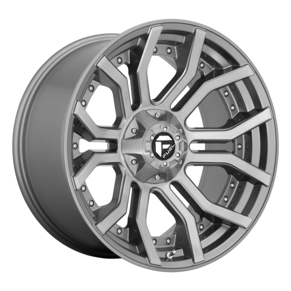 Fuel 1PC - D713 RAGE PLATINUM | 20x10 | 6x135 | ET -18