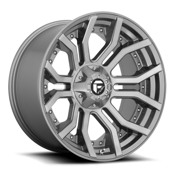 Fuel 1PC - D713 RAGE PLATINUM | 20x10 | 6x135 | ET -18