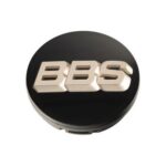 BBS 3D-roterende Senterkopp - 56mm svart - logo hvit/gull