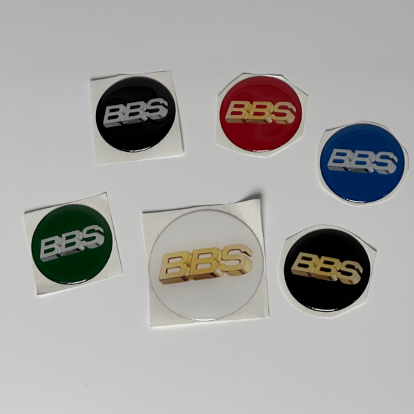BBS 3D-klistremerker for senterkopper 4stk (Uoriginal logo)