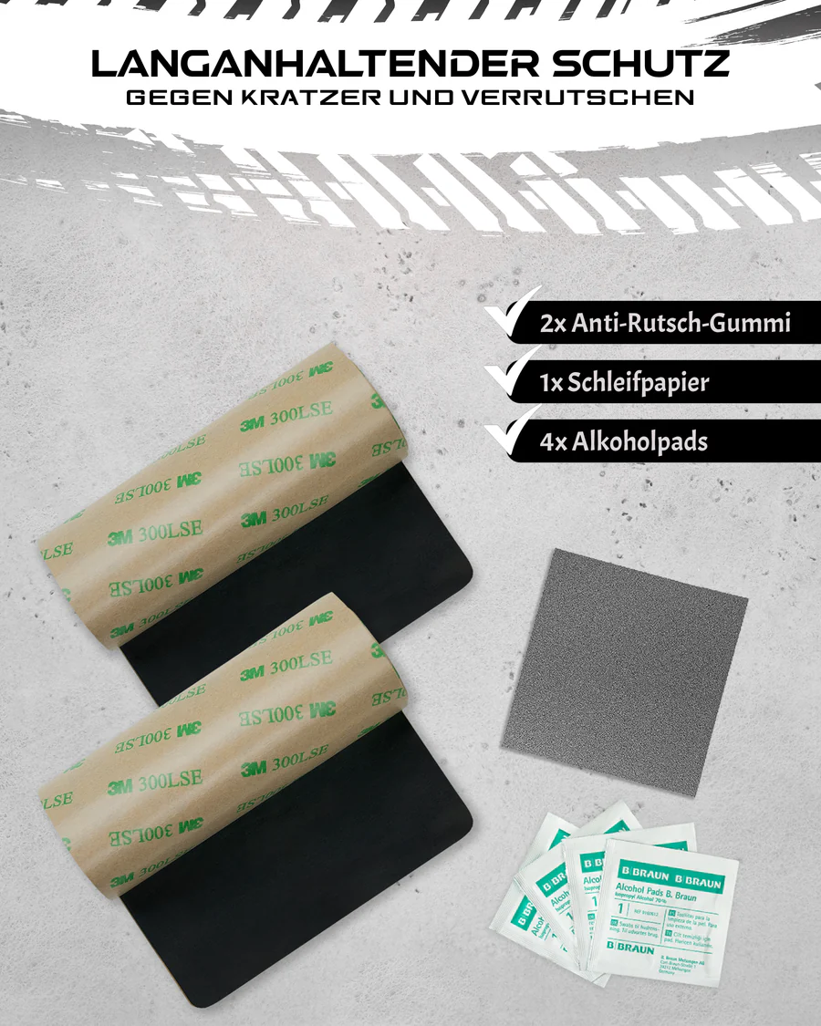 IVALITY - 2 Stk. "Usynlig" Oppgradering gummimatte - Bak fangeren