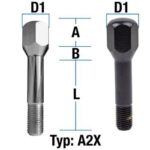 Hjulbolt - Kon 60° - M14x1,5 - 72 mm
