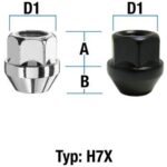 Hjulmutter - 60° Kon - M12x1,5 - 25 mm