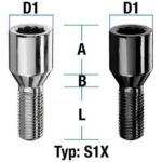 Hjulbolt - 60° Kon - M14x1,25 - 30 mm