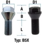 Hjulbolt - 60° Kon - M14x1,5 - 23 mm